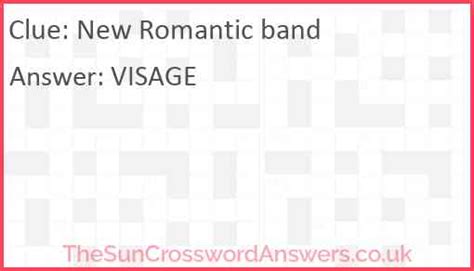 new romantic band crossword clue|More.